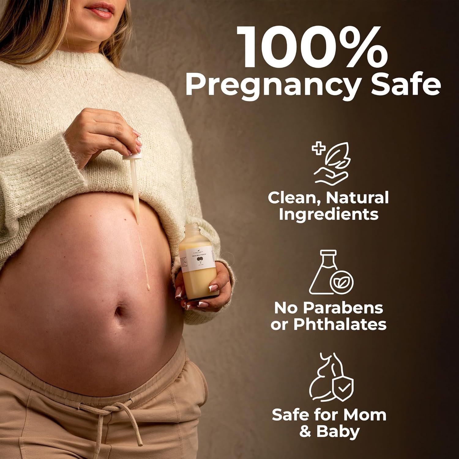 8 Sheep True Belly Serum, Pregnancy-Safe Skin Care Belly Oil with Triple-Weighted Hyaluronic Acid & Centella Asiatica, Supports Hydration & Skin Elasticity, Made in USA in Small Batches, 4 FL OZ - Image 6