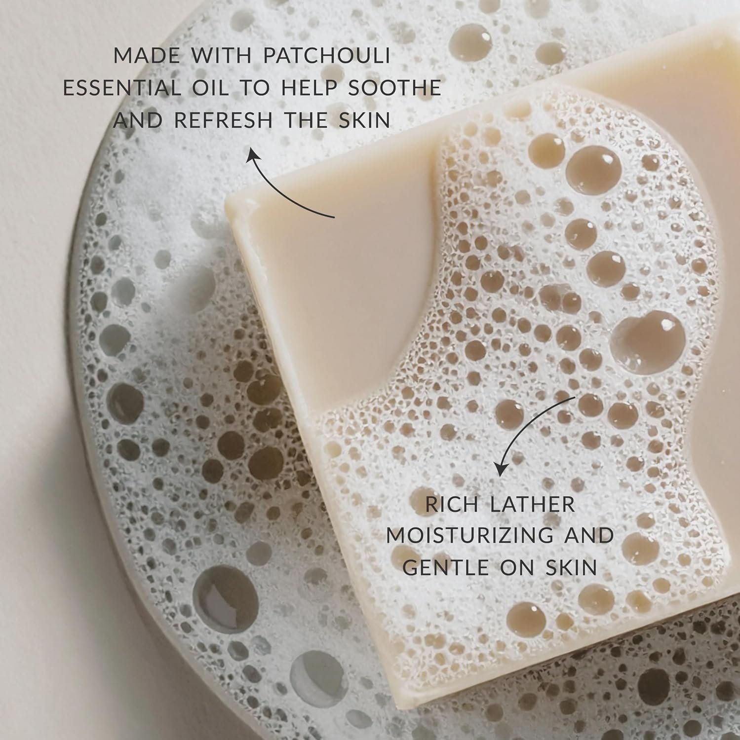 Plantlife Patchouli Bar Soap - Moisturizing and Soothing Soap for Your Skin - Hand Crafted Using Plant-Based Ingredients - Made in California 4oz Bar - Image 3