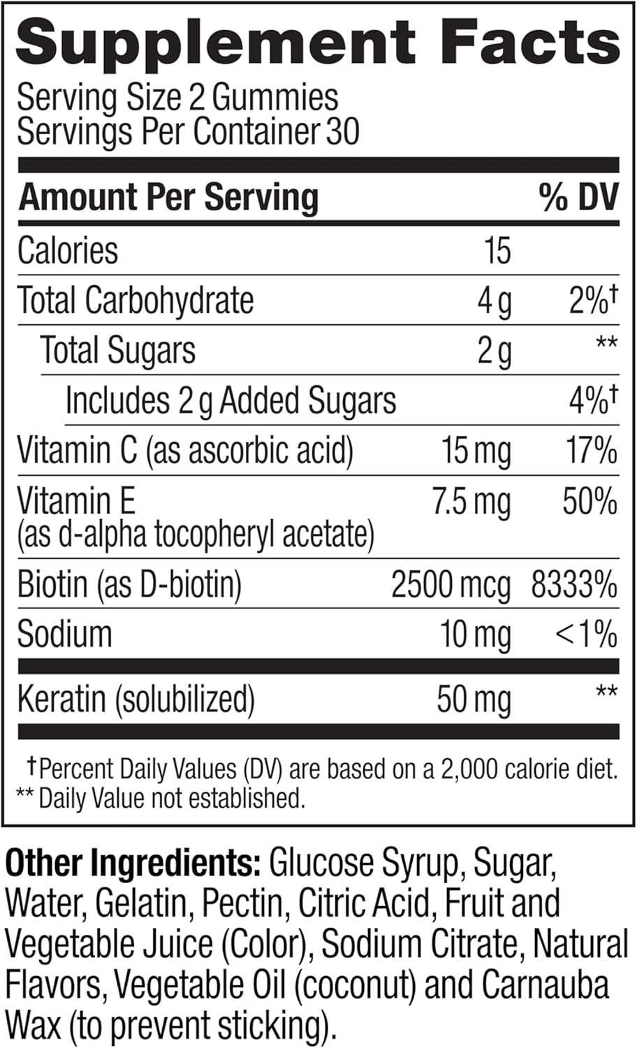 OLLY Hair Skin and Nails Gummies - Undeniable Beauty with Biotin 2500mcg Per 2 Gummies, Keratin & Vitamin C - Supports Healthy Hair, Skin, & Nails - Grapefruit Flavor - 60 Count - Image 9