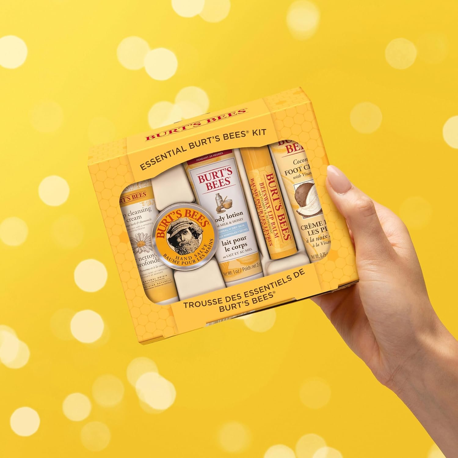 Burt's Bees Gifts Ideas - Essential Everyday Beauty Set, 5 Travel Size Products - Deep Cleansing Cream, Hand Salve, Body Lotion, Foot Cream and Lip Balm - Image 8