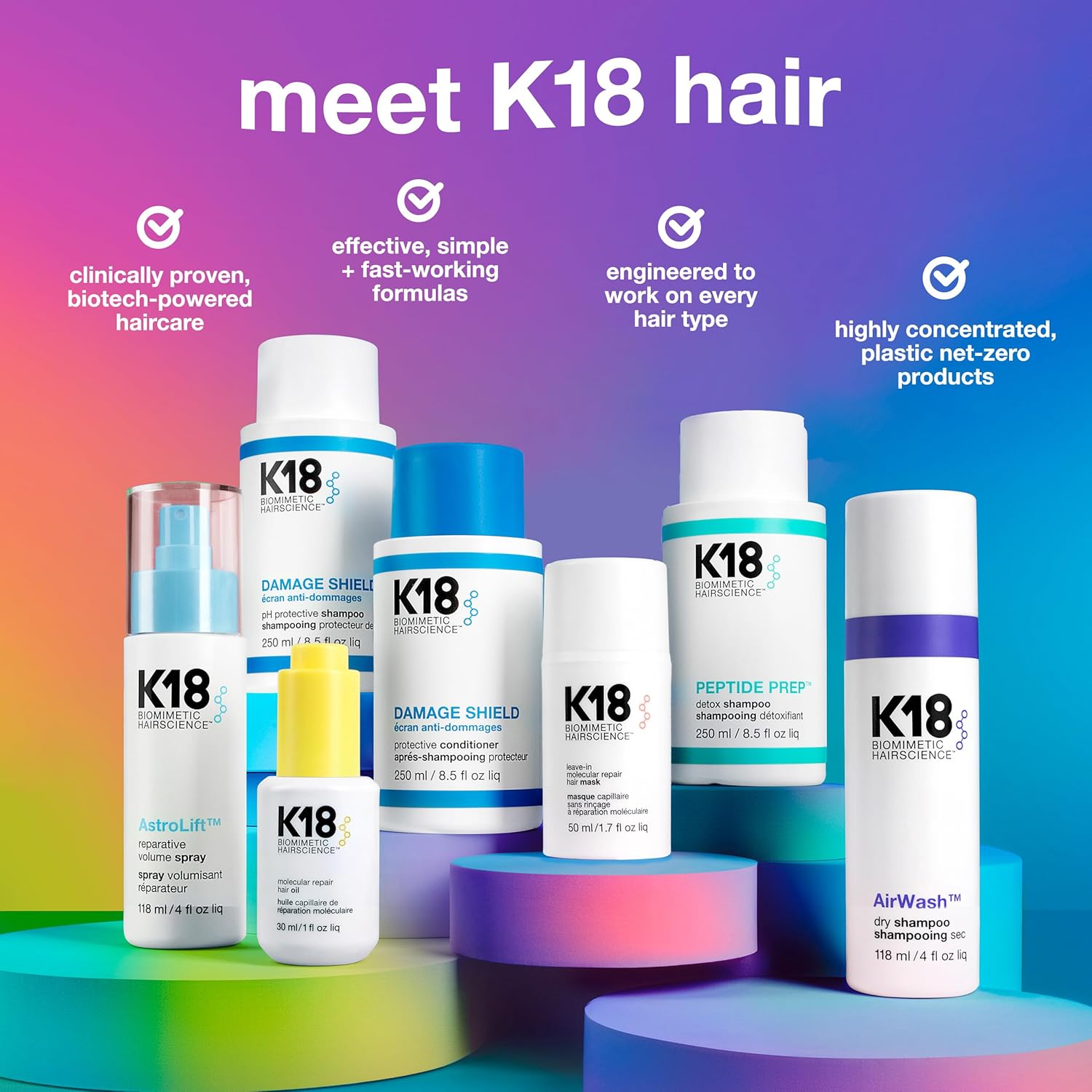 K18 Damage Shield Protective Shampoo, Reduces Frizziness & Tangles, Maintains Hair Health - Image 7
