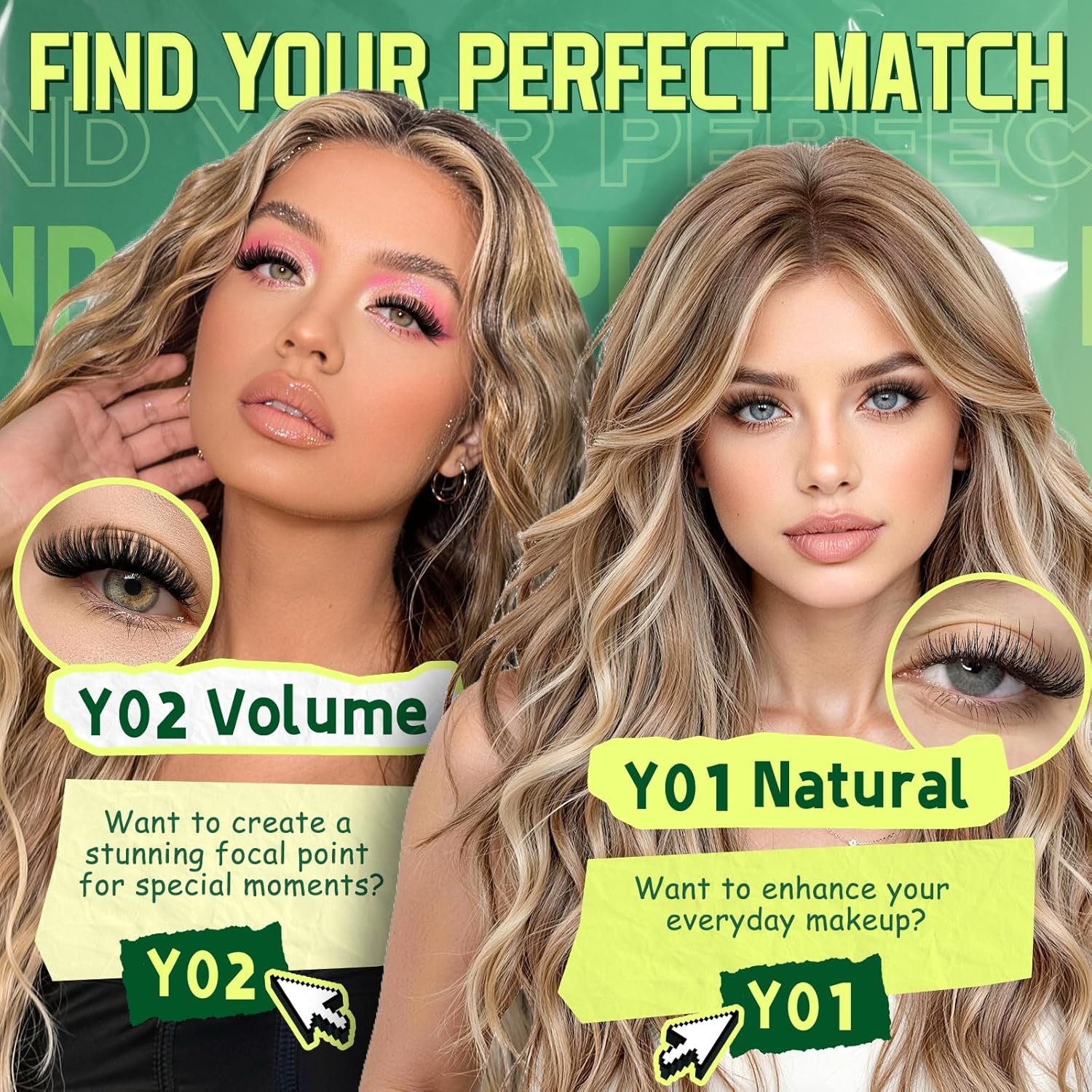 KEYYOU Lash Clusters Kit 144pcs Thick Volume D Curl Eyelash Clusters Lash Extension Kit with Mascara Brush Bond and Seal Glue Remover Applicators and Brush for DIY Lash Extensions (Y02) - Image 5