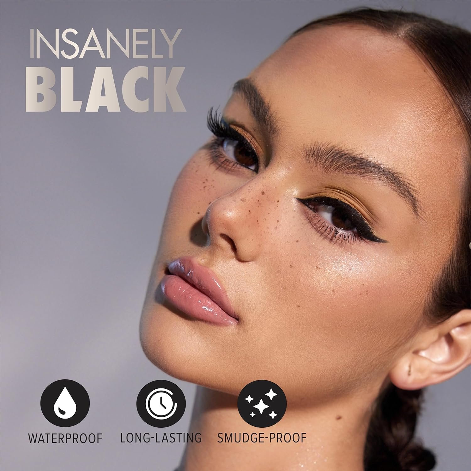 Absolute New York MELL01 Insanely Black Drawing Felt Liquid Eyeliner, Waterproof and Smudegeproof, Long Lasting, Contact Lens Friendly Liquid Eyeliner - Image 7