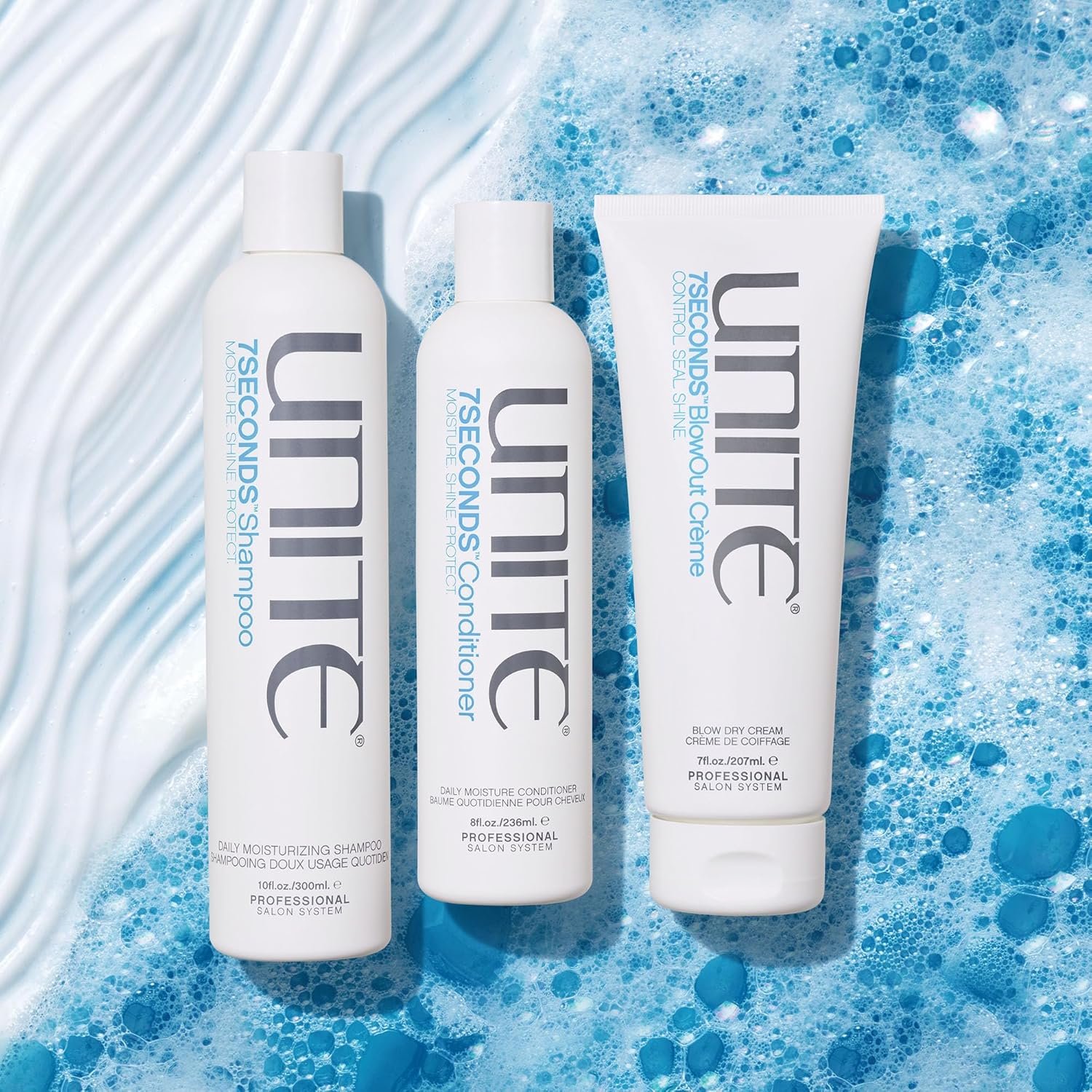 UNITE Hair - 7SECONDS Shampoo, Conditioner & Styling Crème Set – Hydrating Frizz Control for Dry, Damaged Hair – Repairs & Extends Blowout, All Hair Types. - Image 3