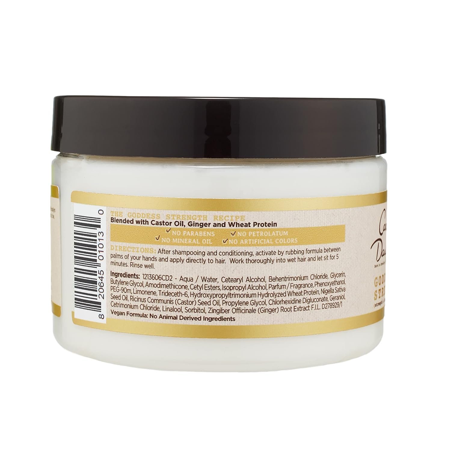 Carol's Daughter Goddess Strength Repairing Cocoon Hydrating Hair Mask for Waves, Coils and Curls, Hair Treatment With Castor Oil, 12 Oz - Image 6
