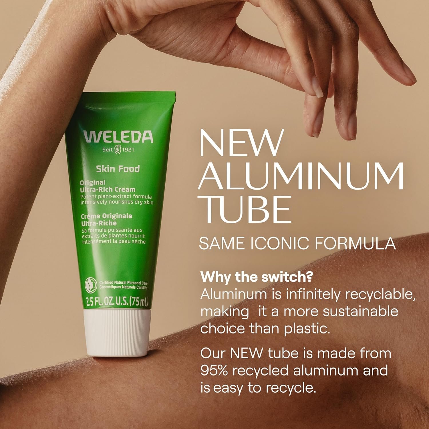 Weleda Skin Food Original Ultra-Rich Body Cream 2.5 Fluid Ounce, Plant Rich Hydrating Moisturizer with Pansy, Chamomile and Calendula - Image 3