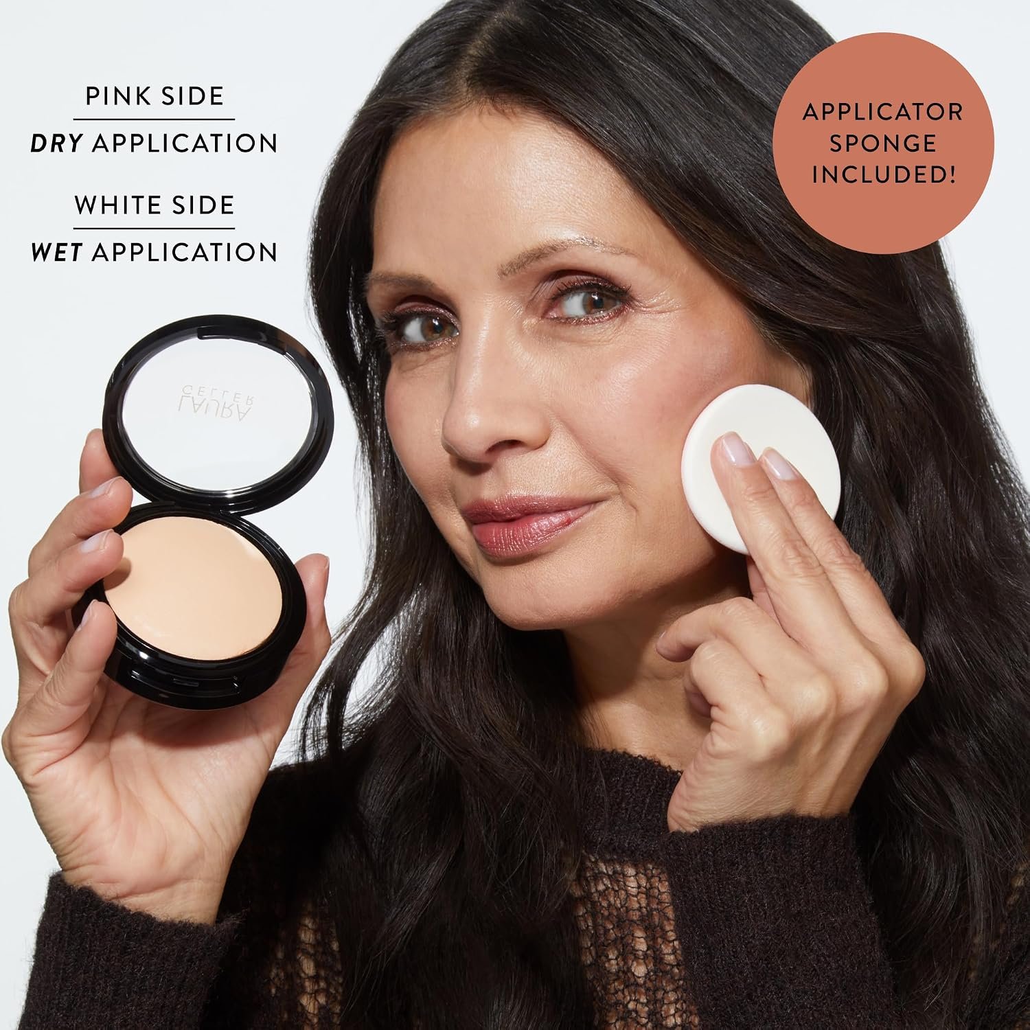 LAURA GELLER NEW YORK Baked Starter Kit - Full Coverage: Double Take Powder Foundation + Best of the Best Face Palette + Retractable Angled Kabuki Brush (03 Light) - Image 5