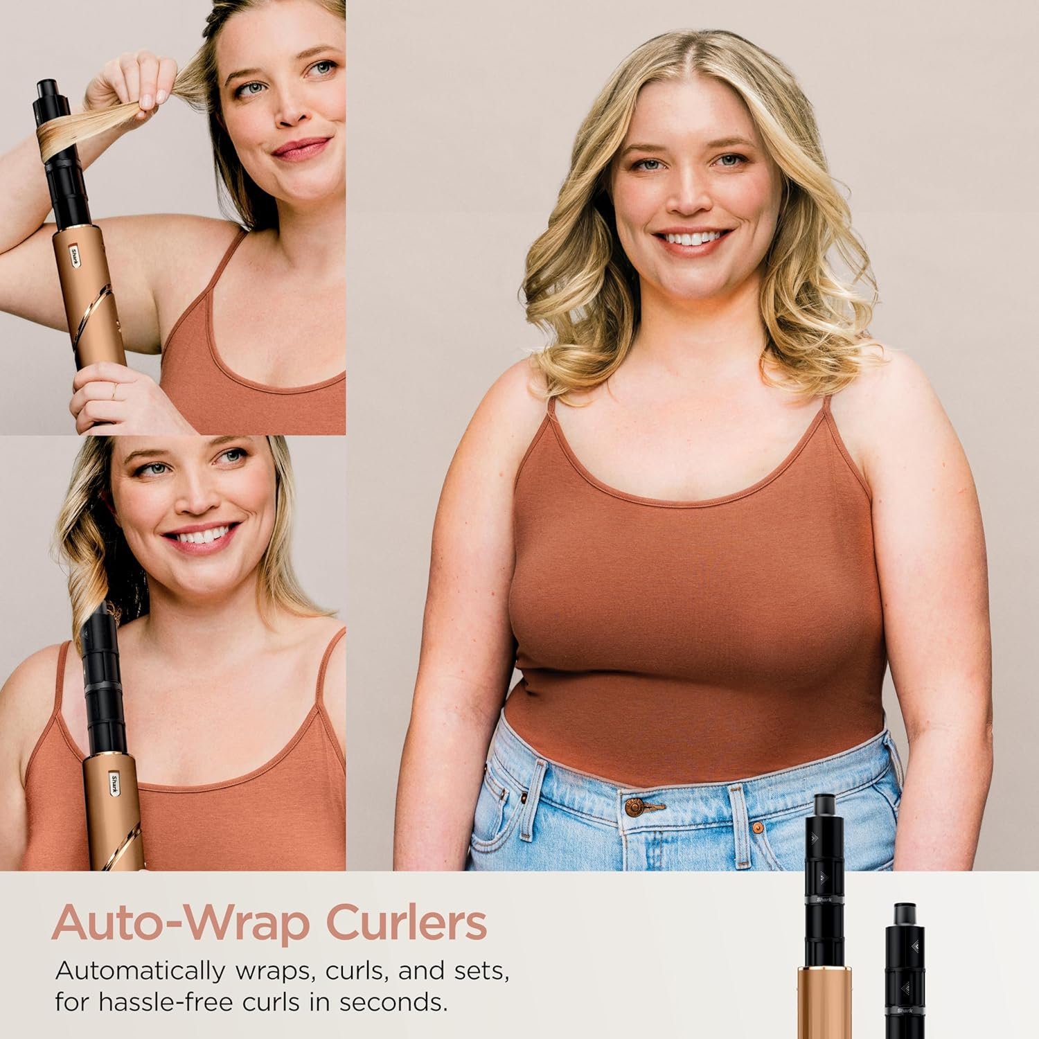Shark FlexStyle® (Special Edition) | Air Styling & Drying System | Powerful Hair Dryer Brush & Multi-Styler | Auto-Wrap Curlers, Oval Brush, Concentrator, & Storage Bag Included | Copper | HD433CP - Image 3
