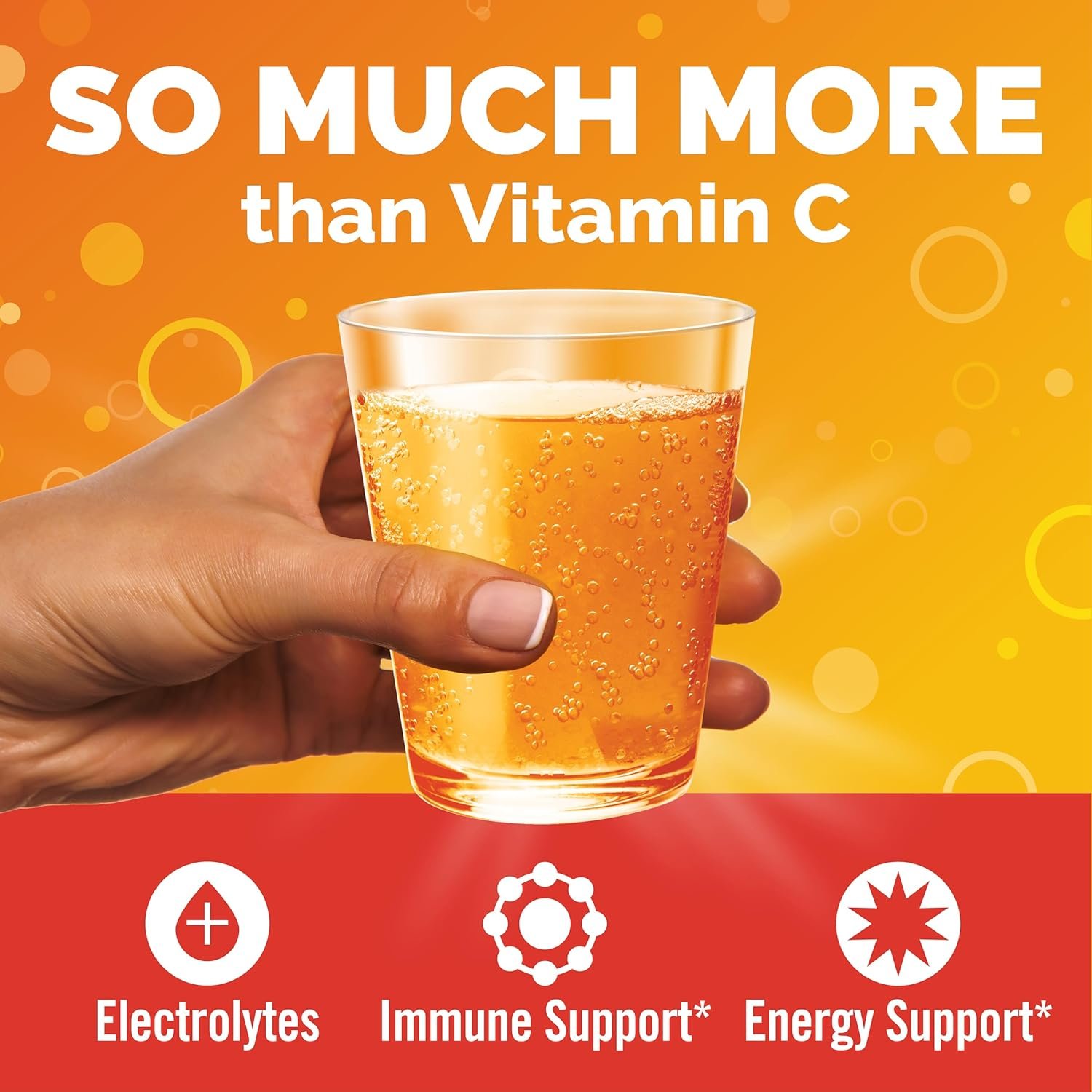 Emergen-C 1000mg Vitamin C Immune Support Powder Super Orange 90CT includes Zinc, Manganese, 7 B Vitamins and Electrolytes for Back to School Essentials - Image 2
