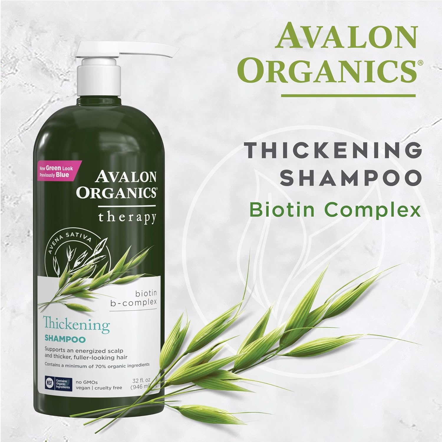 Avalon Organics Therapy Biotin B-Complex Thickening Shampoo, 32 oz - Image 6