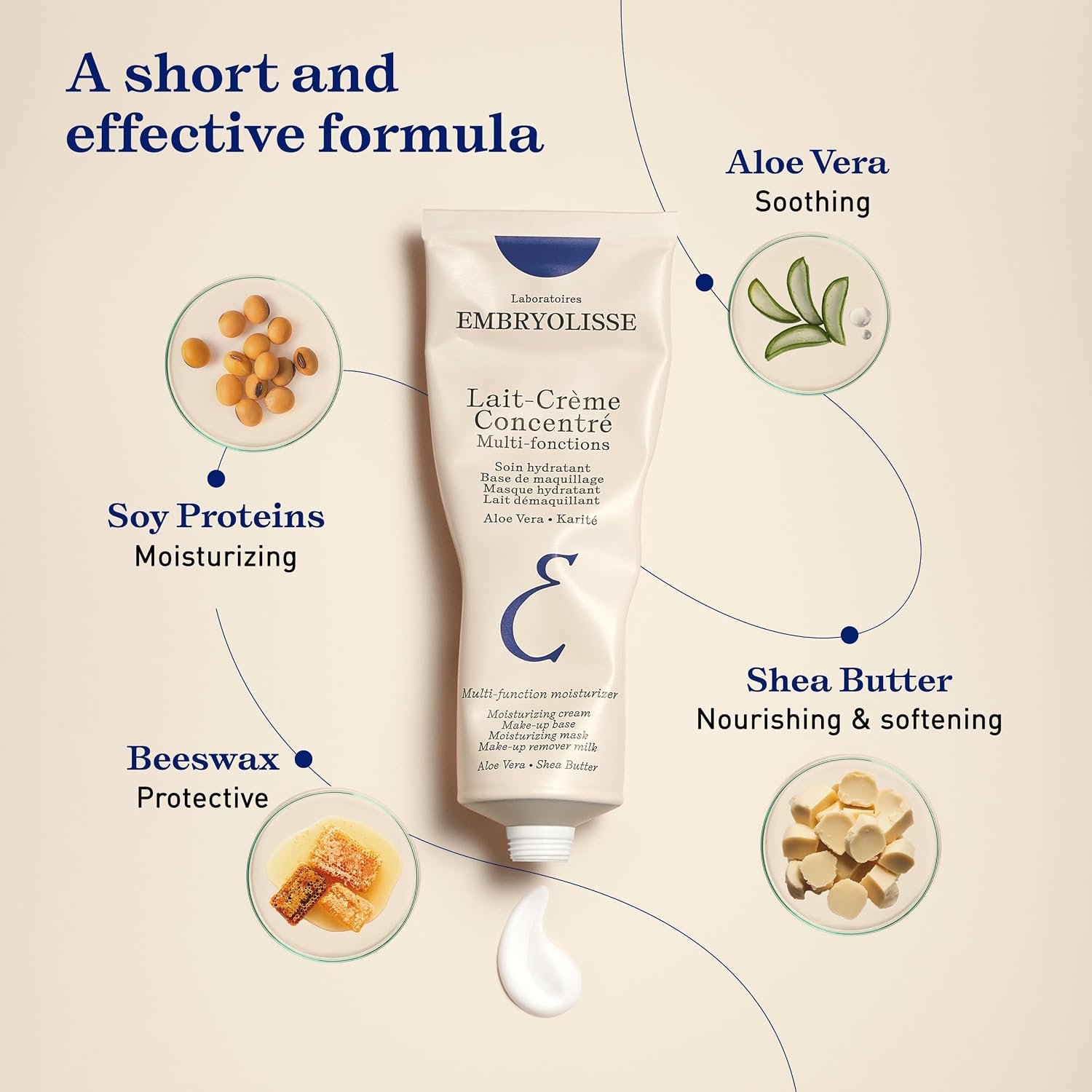 Embryolisse Lait-Crème Concentré Face Moisturizer and Makeup Primer, French Face Cream With Shea Butter & Aloe Vera - Image 5