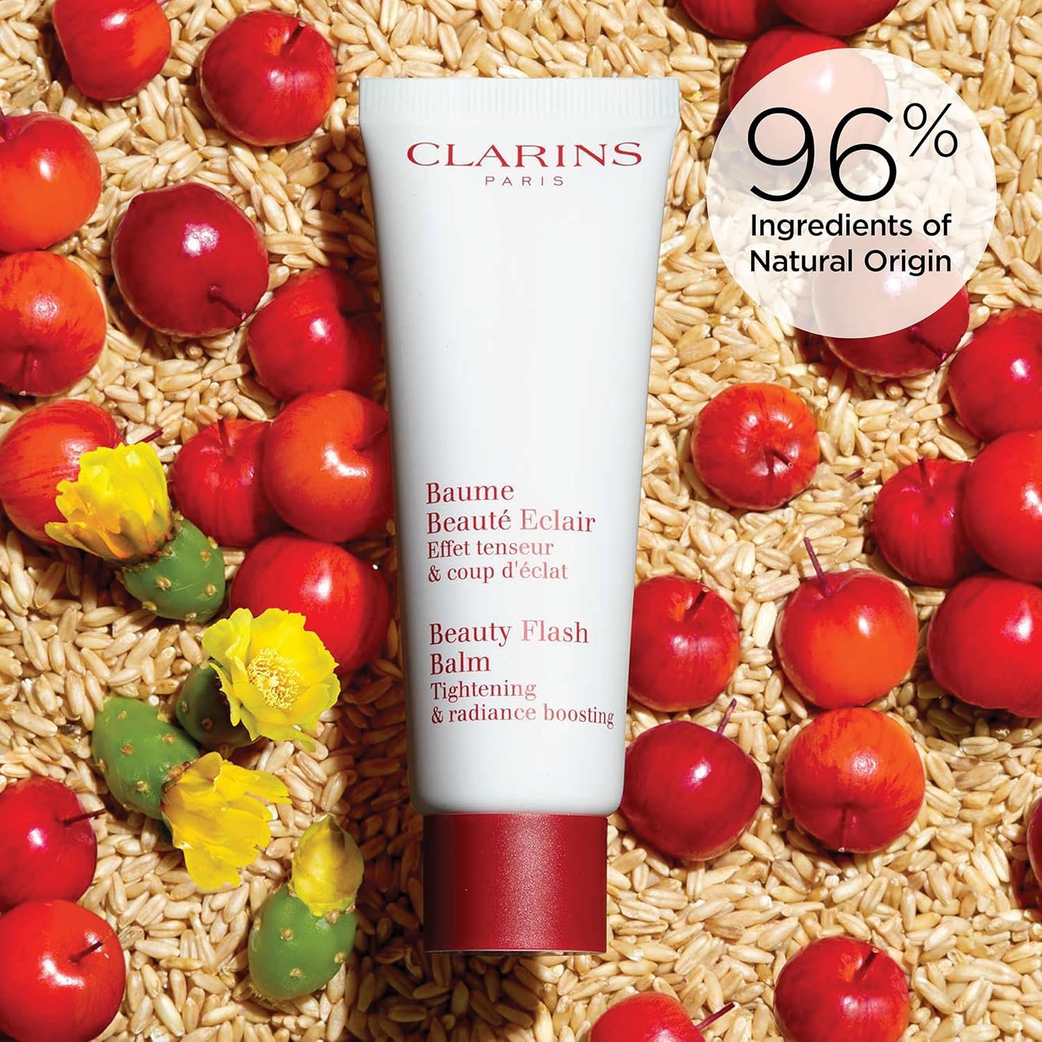 Clarins Beauty Flash Balm | 3-In-1 Hydrating 10-Minute Face Mask, Make-Up Primer, or Quick Pick Me Up Radiance Booster | Moisturizes, Brightens and Visibly Tightens | Non-Oily and Non-Comedogenic - Image 6