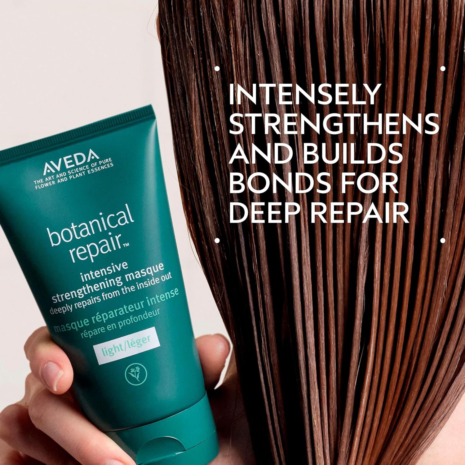 Aveda Botanical Repair Intensive Strengthening Masque Light | Bond-Building Hair Mask for Stronger Hair | Deep Conditioner | Detangles, Softens Fine to Medium Hair | 98% Naturally Derived - Image 2