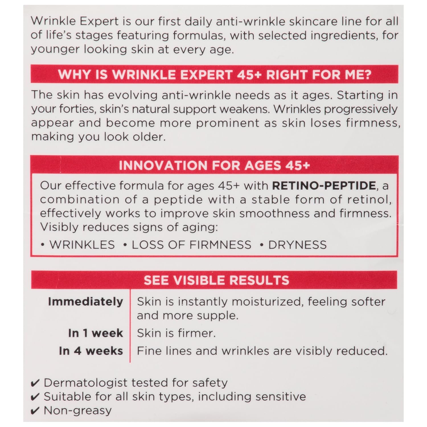 L'Oreal Paris Wrinkle Expert 45+ Anti-Aging Face Moisturizer with Retino-Peptide, Non-Greasy, Suitable for Sensitive Skin, 1.7 fl. Oz - Image 6