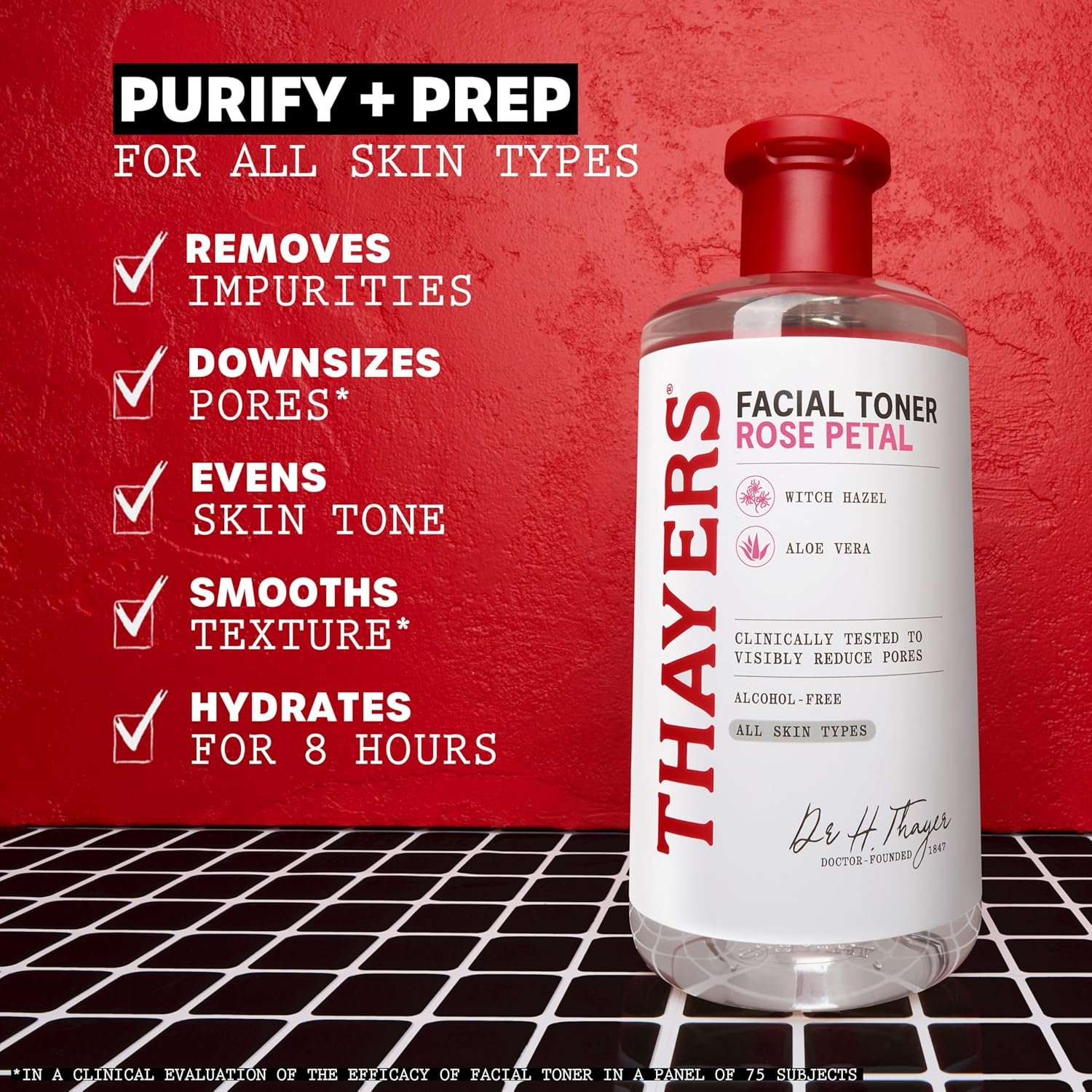 THAYERS Alcohol-Free Rose Petal Witch Hazel Facial Toner for Glowing Skin, Soothing, Hydrating, Refreshing Toner for All Skin Types, 12oz (Packaging May Vary) - Image 3