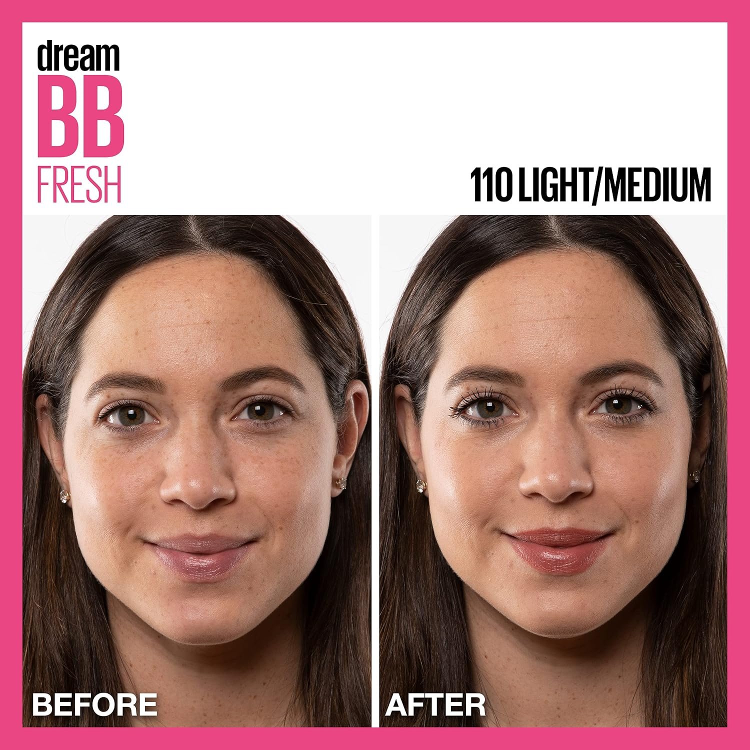 Maybelline Dream Fresh Skin Hydrating BB cream, 8-in-1 Skin Perfecting Beauty Balm with Broad Spectrum SPF 30, Sheer Tint Coverage, Oil-Free, Light/Medium, 1 Fl Oz - Image 5