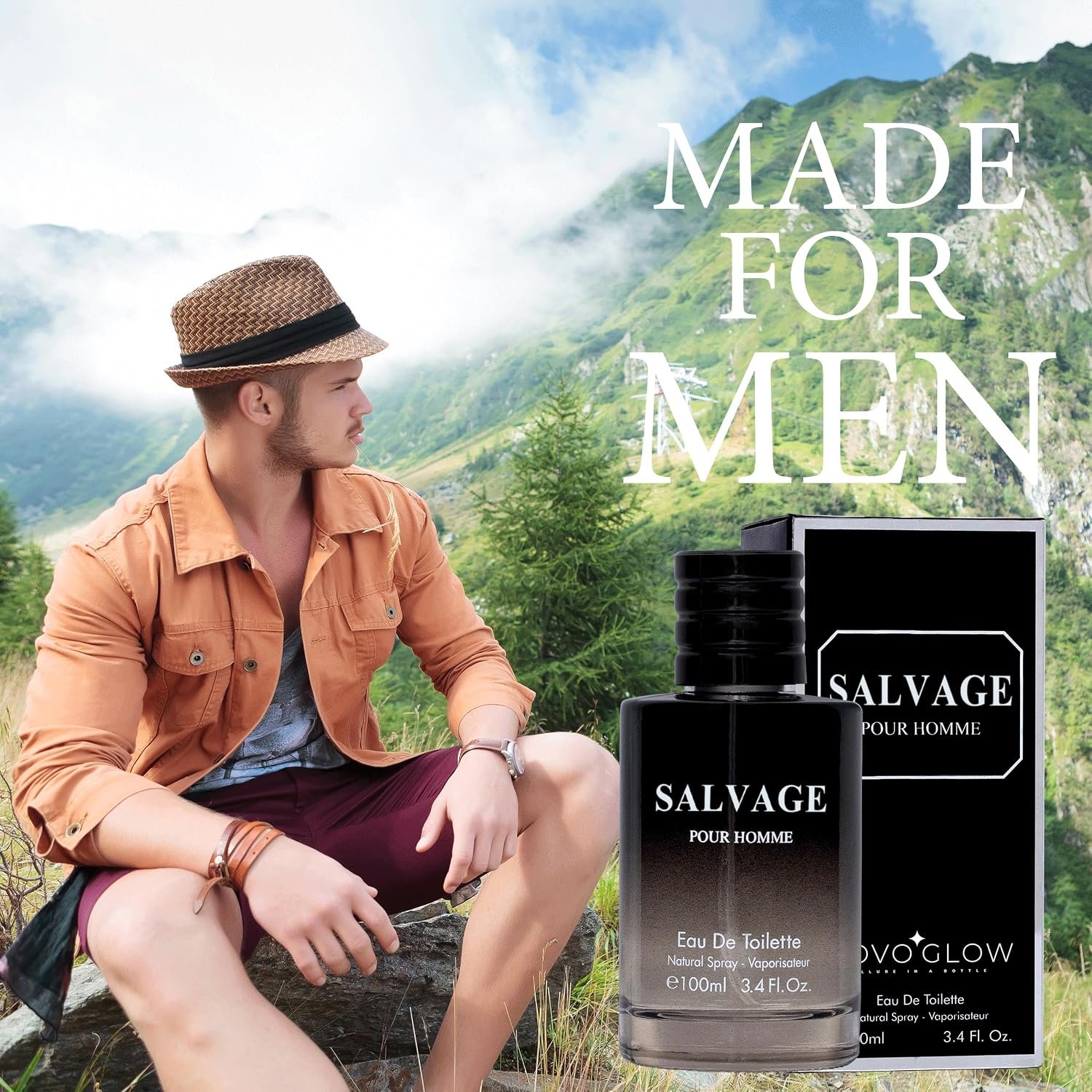 Salvage for Men 3.4 Oz Men's Eau De Toilette Spray Refreshing & Warm Masculine Scent for Daily Use Men's Casual Cologne Great Holiday Gift Smell Fresh All Day A Gift for Any Occasion - Image 7