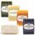 Natural Soap Bar – Handmade Soap with Foaming Pouch, Face & Body Wash, Moisturizing & Cleansing with Tea Tree & Coconut Oil, Shea Butter, Jojoba & Honey, Gift for Men & Women, 4 Pack 16.8 Oz
