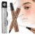 2026 New Microblading Eyebrow Pencil, Upgraded Magic Eyebrow Contouring Pencil with a Micro-Fork Tip, Premium 3D Waterproof 4 Tipped Spoolie Brush Precise Brow Pen Natural Makeup Effect (Dark Brown)