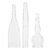 Nikou Vacuum Glass Tube, 3 Pcs Glass Pipes for Vacuum Face Cleanser Blackhead Removal Machine Accessories Deep Pore Cleaning Tools, Compatible with Most Suction Beauty Devices