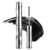 Wand Mascara,Metal Mascara Wand,3D Curling Metal Wands Mascaras Black, Waterproof Natural Length Slim Volume Building for Women (Black*1)