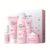 Skincare Set for Women, Skin Moisturizing Kit SAKURA Clean & Care for Teen Girls, Travel Daily Hydration Glowing Kit| Cleanser Toner Serum Eye Cream Face Cream (5PCS)