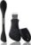 Silicone Face Scrubber Black Head Remover for Face- Appliances for Removing Make-up for Deep Cleansing Blackhead Remover Tools Face Spatula Makeup Removal Washing Brushes Pore Cleaner (Black)