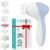 COSLUS Facial Cleansing Brush Silicone Face Scrubber: 7 in 1 FBS-D Electric Exfoliating Rotating Massage Device Waterproof Deep Cleaning Exfoliation Spa Machine – Electronic Skin Care Wash System