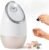 Vanity Planet Aira Ionic Facial Steamer – Face Steamer for Facial Deep Cleaning, Moisturizing – Steamer for Face with Adjustable Nozzle, Water Tank and 3 Essential Oil Baskets (Beige)