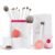 Jessup Makeup Brushes Set 14pcs Highend Makeup Gift Set for Women Include Foundation Concealer Blush Contour Powder Eye Shadow Brush, Makeup Sponge, Makeup Brush Cleaner and Towel, Pearl White T333