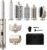 Tqcir 8-in-1 Professional Hot Air Styler&Hair Dryer Brush, Powerful Multi-Styler with Auto-Wrap Curler with Storage Case, Fast Drying Curling Straightening Volumizing Without Heat Damage(Gold)