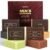 SHVYOG Mens Soap, 4 Pack Mens Bar Soap, Gift for Men Natural Cold Pressed Handmade Exfoliating Soap, Deep Cleansing, Moisturizing Bar Soap, Sandalwood Amber, Mint, Charcoal, Turmeric – 150G*4