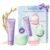bayfree Favorites Travel Dewy Skin & Lips Plump Set, Hydrating Korean Skin Care Set with Rice-Essence Wash, Water Cream & Lip Mask, Gentle Vegan Skincare Gift Set for Girls Women, Glowing Skin