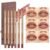Beauty Glazed 6pcs Nude Brown Lip Liner Makeup Set – Waterproof & Smudge-Proof Matte Pencil, Long-Lasting & Durable, Smooth & Easy Glide, Non-Smudge, Contouring, Filling & Layering (NUDE-PINK Set)