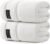 REDKISS Luxury White Bath Towels Set of 2, 100% Cotton 760GSM Heavyweight Bath Sheets, 31 x 63 Inch Oversized Large Bath Towels, Soft Plush Fluffy, Highly Absorbent Quick Dry Hotel Collection