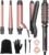 Wavytalk 5 in 1 Curling Iron Set with Thermal Brush and 4 Interchangeable Ceramic Curling Wands (0.5′-1.25′), Instant Heat Up Hair Curling Iron, Rose Gold