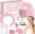 Skincare tools set, cute skin care tool for teens, facial accesories for skincare, clean girl aesthetic gifts, teen skin care kit, pink selfcare item, face cleaning kit, face washing kit for teen girl