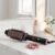 2-in-1 Electric Hair Straightening and Curling Brush 120V US Standard Ceramic Bristles for Tangle-Free Waves – Black Portable Styler for Women