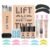 Libeauty Lash Lift Kit and Black Color Kit, Brow Lamination Kit Friendly for Beginner Easy Use Safe Effective Results Voluminous Thicker Eyelashes or Eyebrow, Natural Black