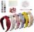 Amarys Hearth 471 Pcs DIY Knotted Headband Making Kit, 6 Pack Hair Accessories Set with Rhinestones Crystal Alphabet Beads Jeweled Fashion Birthday Party Gift for Women