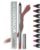 Wonderskin Lipliner Pencil – 360 Contour Lipliner, Long Lasting, Sharpenable, Waterproof and Transfer-Proof Brown Lip Liner Pencil (Saddle)