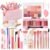 All In One Makeup Kit for Teen Girls Beginners with Foundation,Eyeshadow, Lipstick, Eyeliner, Mascara, Brushes, Bag, Travel Friendly MakeUp Gift Set, Birthday Gifts for Teen Girls, Graduation Gifts