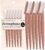 Kitsch Dermaplane Razor for Women Face – Face Razors for Women & Men, Eye Brow Razors & Face Shaver – Exfoliating Facial Razor & Dermaplaner as Skin Care Tool for Smoother Skin – Terracotta, 6 pcs