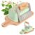 Saavy Naturals Hydrating & Purifying Artisan Soap Loaf with Cutter, & Wood Cutting Board – Plant-Based, Nourishing & Moisturizing Soap Gift for Men & Women – Minty Oat, 1lb