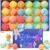 Hemp Oil Bath Bombs Women Gift Set, 24 Pack Natural Bubble Bath Spa Kit with Pure Essential Oils, Refreshing & Relaxing Bath Gift for Birthday, Mother’s Day & Valentine’s Day