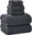 Extra Large Bath Towel Set of 6 (40″x80″),Oversized Bath Sheet Super Soft Highly Absorbent Microfibers Quick Dry Luxury Shower Towel for Bathroom Spa Gym Hotel Yoga (Charcoal Gray, 6Piece)